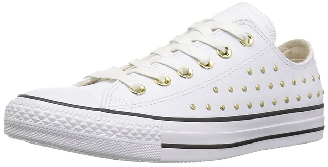 Star Ombre Stud Ox Sneakers White 